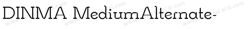 DINMA MediumAlternate字体转换